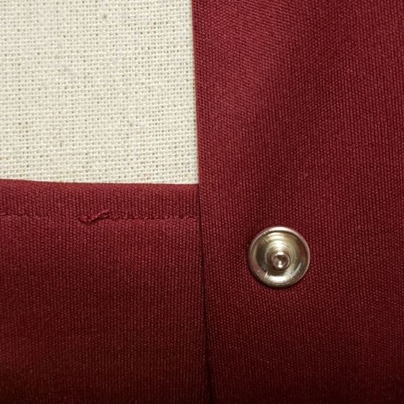 Career ❤🖤❤ Elements Wine Red 2 Piece Shirt Blouse Top - Picture 13 of 13